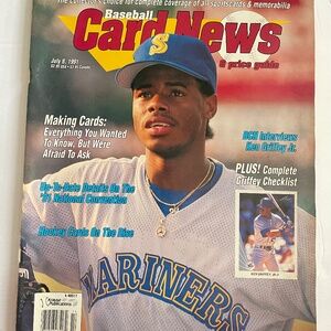 1991 Baseball Card News Magazine -Ken Griffey Jr. Cover